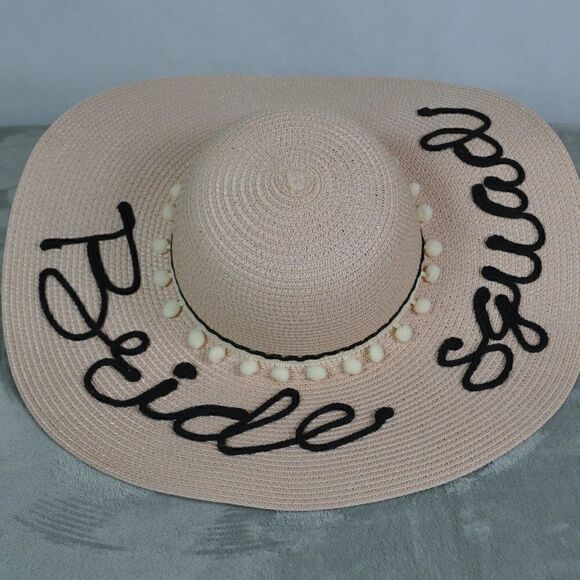 BRIDE SQUAD Floppy Hat-Blush - Picture 2 of 4